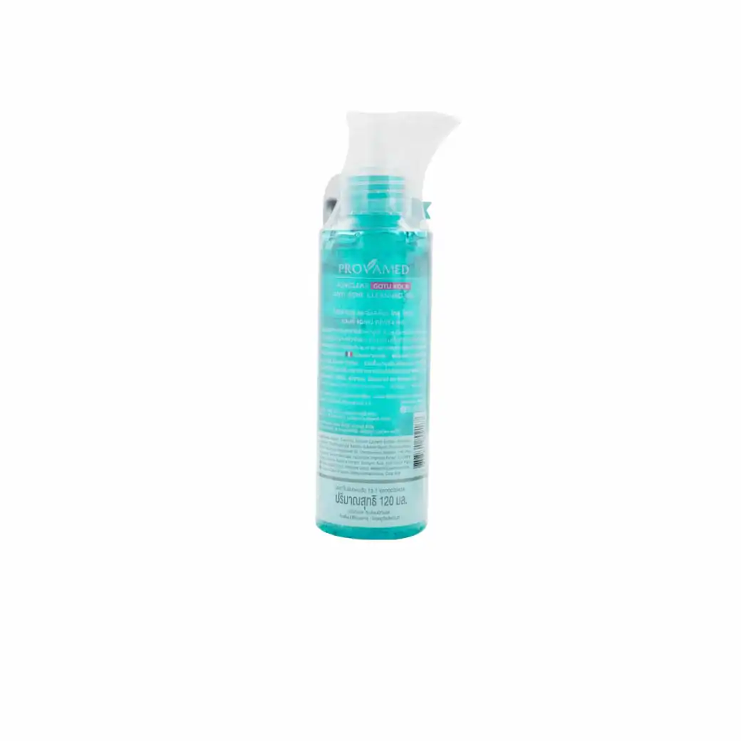 Provamed Acnicclear Gotu Kola Anti-Acne Cleansing Gel 120 ml. โปรวาเมด แอคนิเคลียร์ โกตู โคลา แอนตี้ แอคเน่ คลีนซิ่ง เจล 120 มล.