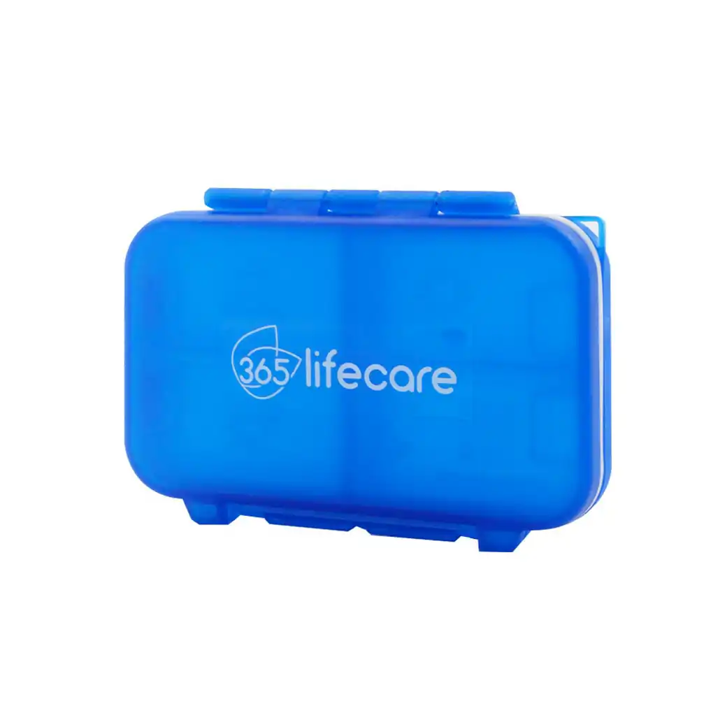 365lifecare ตลับยา 4 ช่อง สีน้ำเงิน 365ไลฟ์แคร์