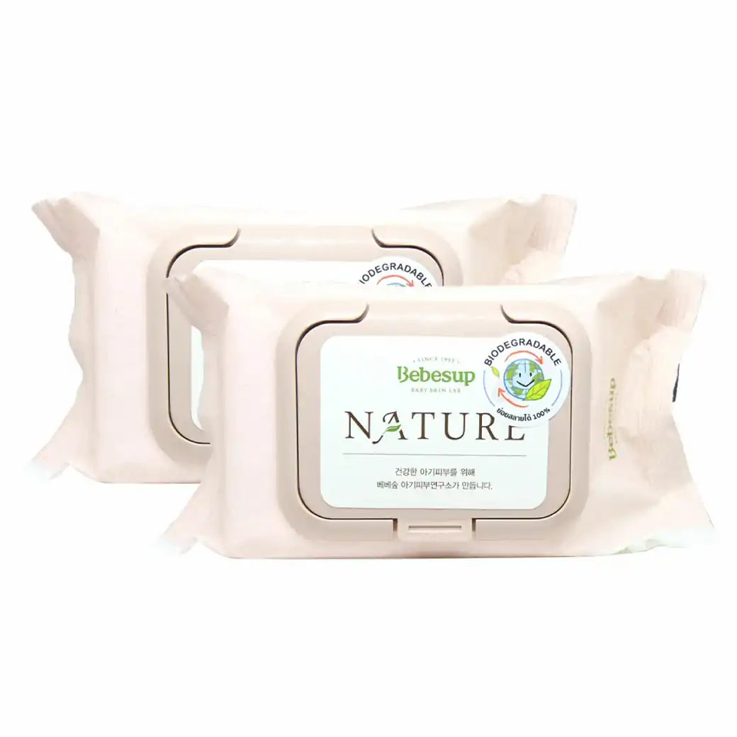 BEBESUP Nature Gold ทิชชู่เปียก 20 ชิ้น. เบเบ้ซุป เนเจอร์ โกลด์