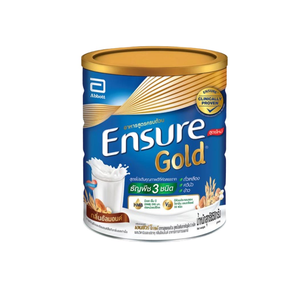 ENSURE Gold Almond 800 g. เอนชัวร์ โกลด์ กลิ่นอัลมอนด์ (ชนิดผง)