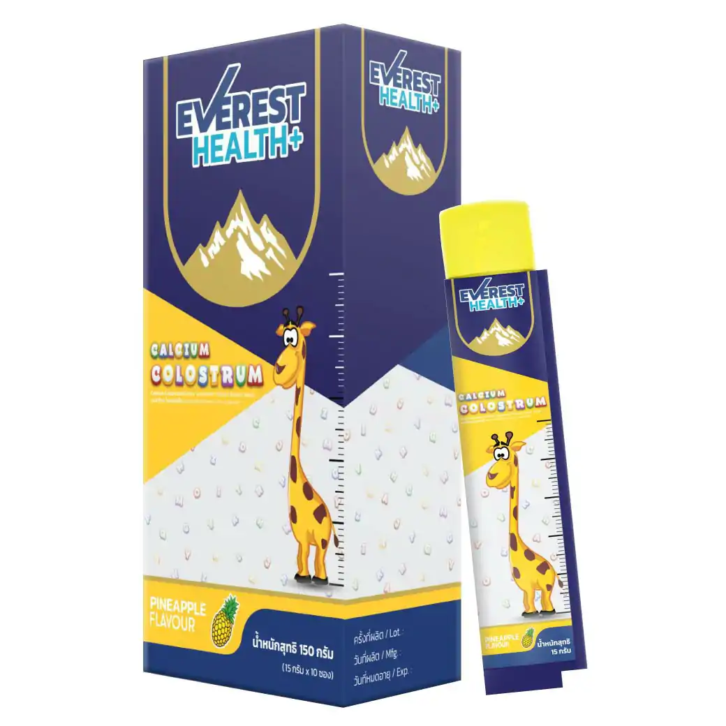 Calcium Colostrum Jelly 15gx10ซอง Everest แคลเชียม โคลอสตรุ้ม เอเวอเรสต์