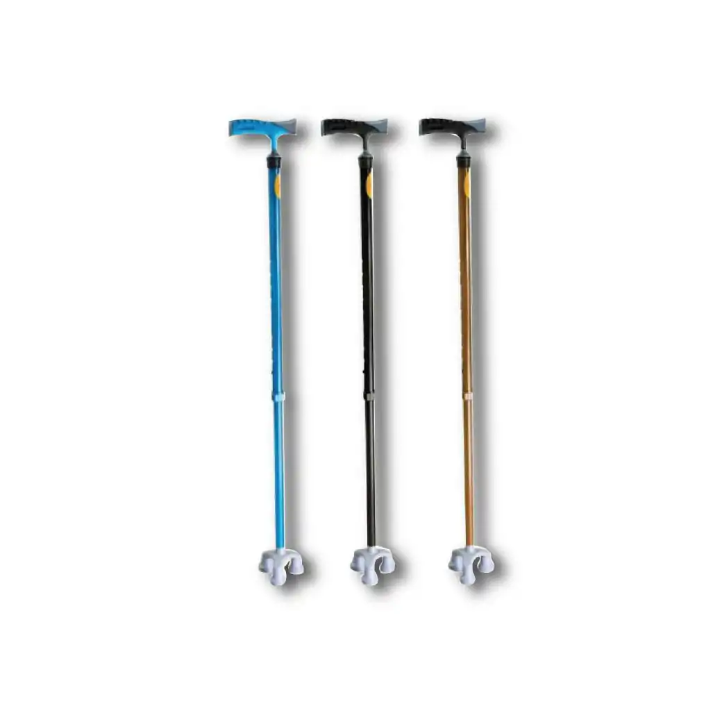 TRIPLE Y ไม้เท้า 3ขา ด้ามจับ จุกเล็ก คละสี (Y832L5)