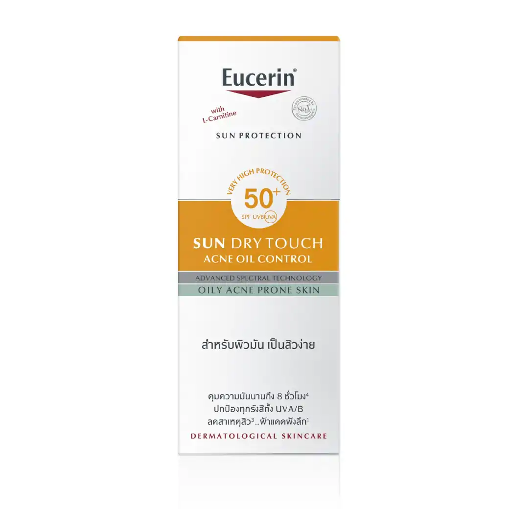 EUCERIN Sun Dry Touch Acne Oil Control 20 ml. ยูเซอริน ซัน ดราย ทัช แอคเน่ ออยล์ คอนโทรล เอสพีเอฟ 50+ พีเอ++++ 20 มล.