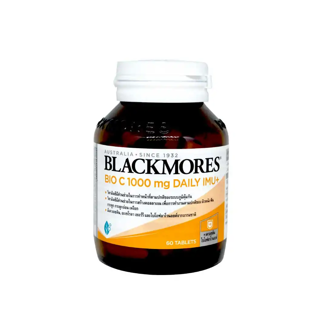 BLACKMORES Bio C 1000 mg Daily Imu+60Tablets แบลคมอร์ส ไบโอ ซี 1000 มก. เดลี ไอมู+