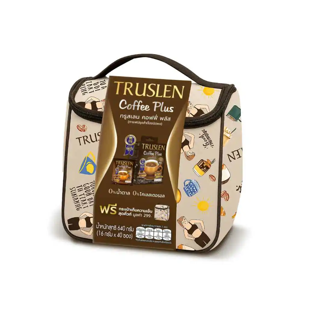 TRUSLEN Coffee Plus 40 ซอง กล่องใหญ่ ทรูสเลน คอฟฟี่ พลัส