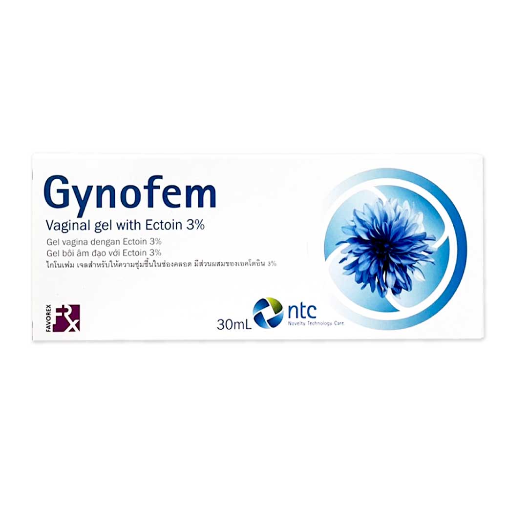 Gynofem Vaginal Gel With Ectoin 3% ไกโนเฟม เจลสำหรับช่องคลอด