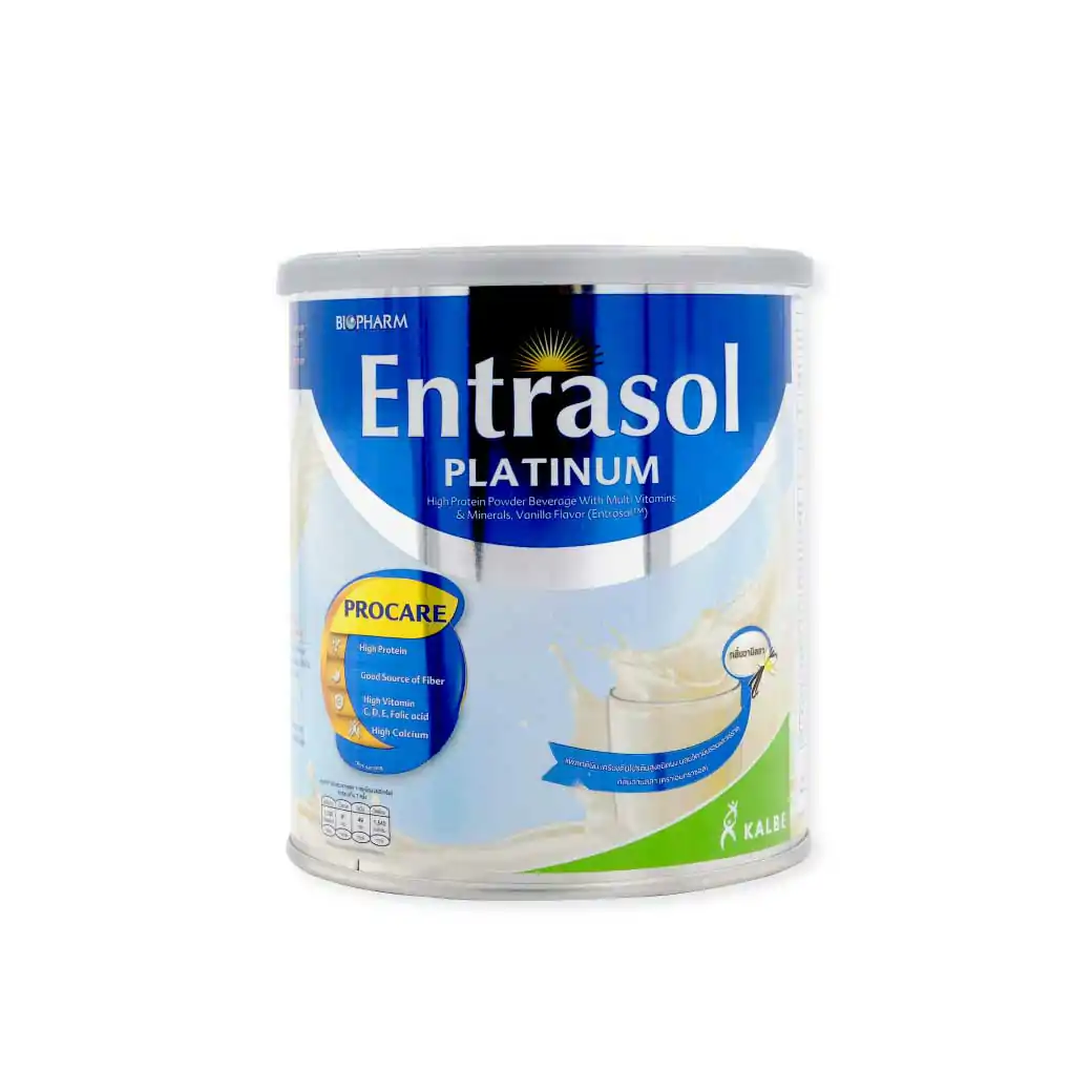 Biopharm Entrasol Platinum Vanilla Milk  400 g. ไบโอฟาร์ม เอนทราซอล แพลทตินั่ม กลิ่นวานิลา