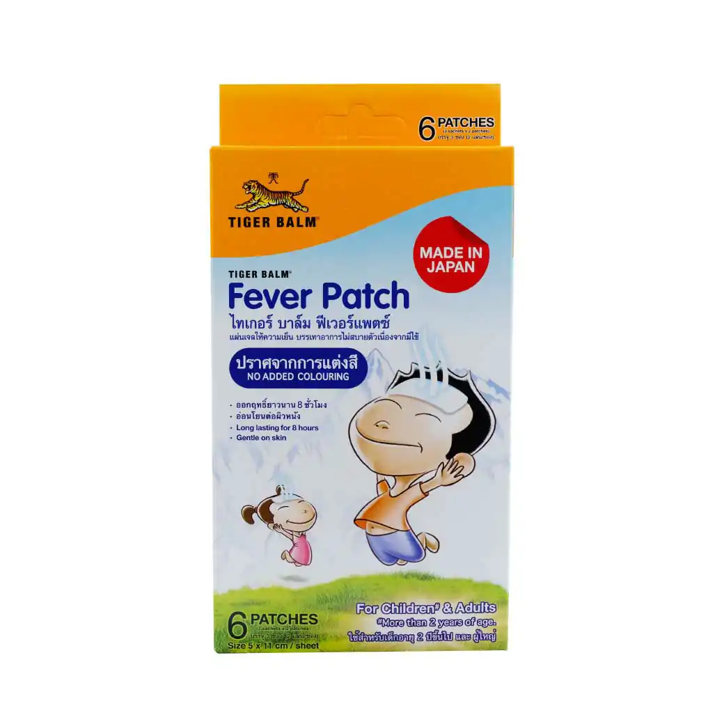 TIGER BALM Fever Patch กล่อง 6 ชิ้น ไทเกอร์ บาล์ม ฟีเวอร์แพตซ์