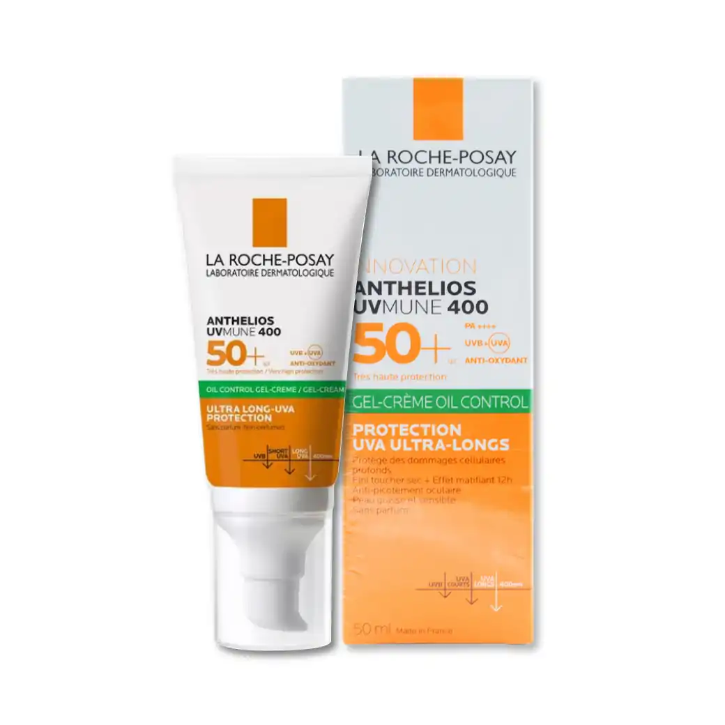 La Roche Anthelios UVMune 400 Oil Control Gel Cream 50ml. ลา โรช-โพเซย์ แอนเทลิโอส ยูวีมูน400 ออยล์ คอนโทรล เจล-ครีม เอสพีเอฟ50+