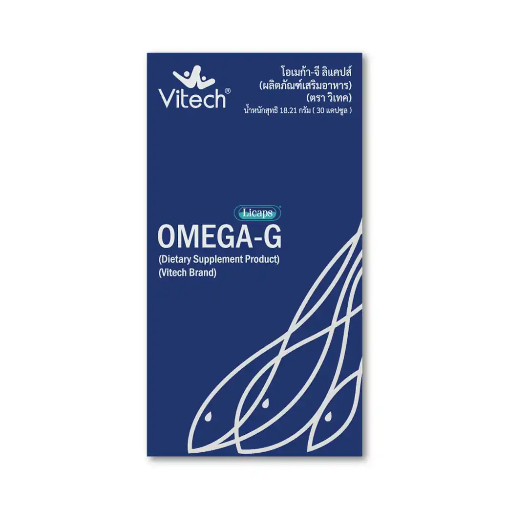 Vitech Omega G Licaps 30 Caps. วิเทค โอเมก้า จี ลิแคปส์