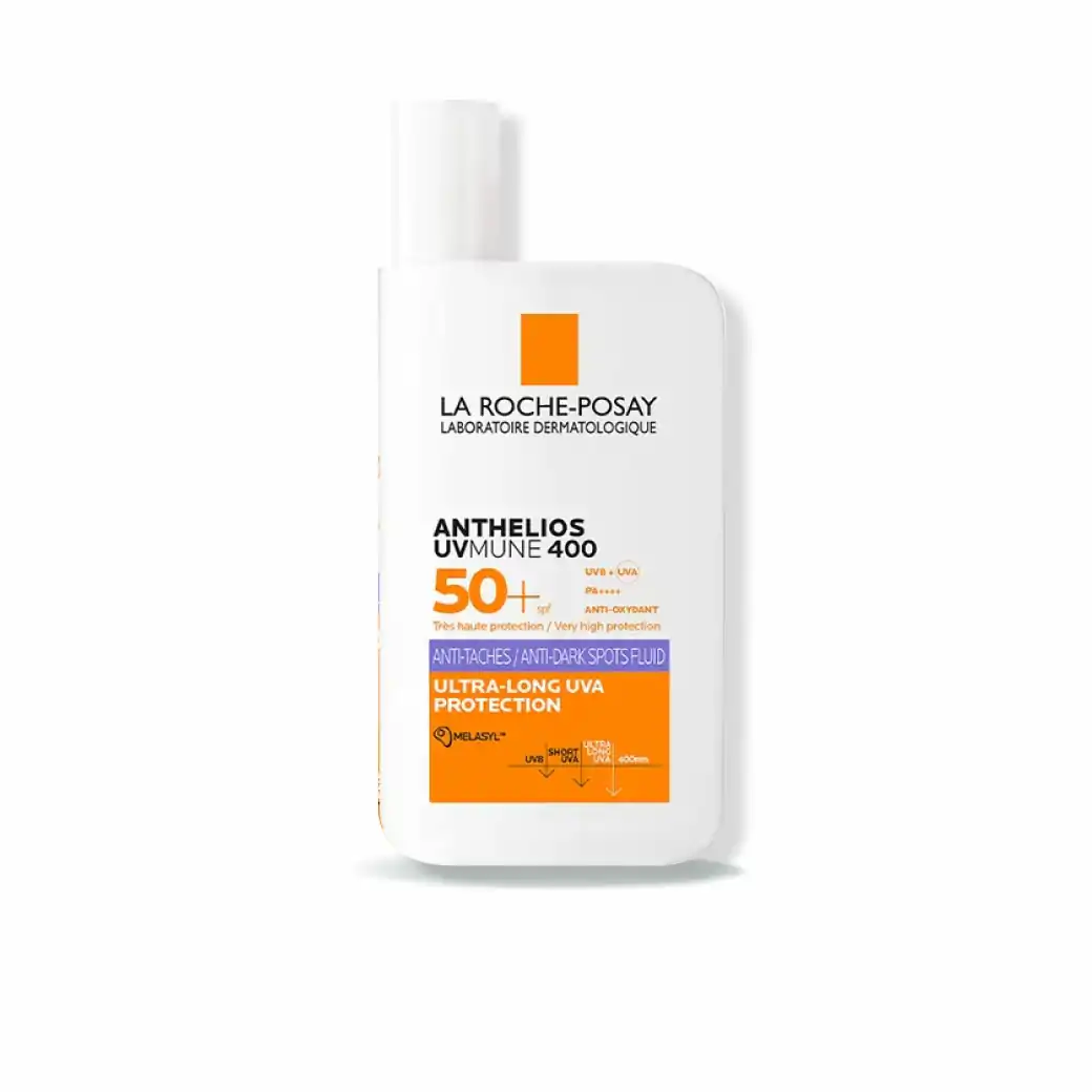 La Roche Anthelios UV Mune400 Anti-Darke Spots Fluid SPF50 50ml. ลา โรช-โพเซย์ แอนเทลิโอส ยูวีมูน400 แอนไท-ดาร์ก สปอต ฟลูอิด