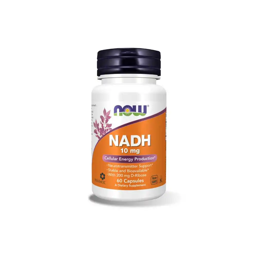 NOW Foods NADH 10mg. 60แคปซูล. นาว ฟู้ดส์ เอ็นเอดีเอช นิโคตินาไมด์