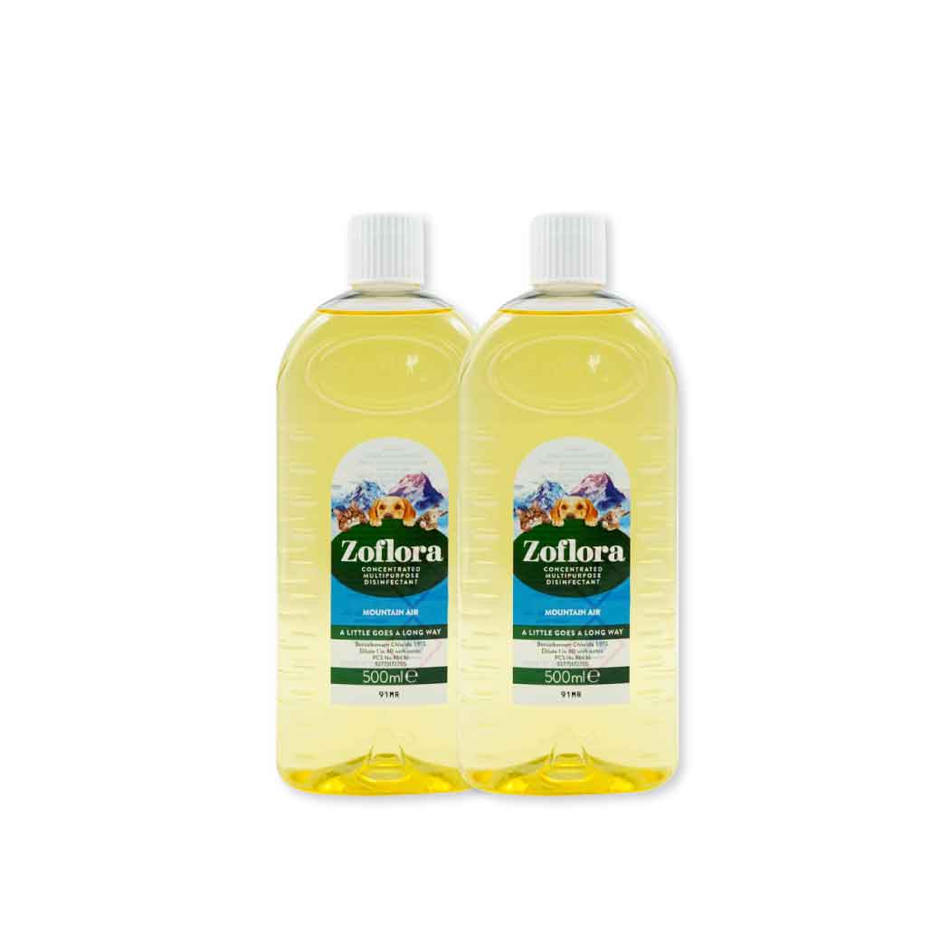 Zoflora Fresh Home Mountain Air Whith Pet 500 ml. โซฟลอรา เฟรช โฮม (เมาน์เทน แอร์) น้ำยาฆ่าเชื้อโรคชนิดเข้มข้นแบบมีกลิ่นหอม (เครื่องมือแพทย์)