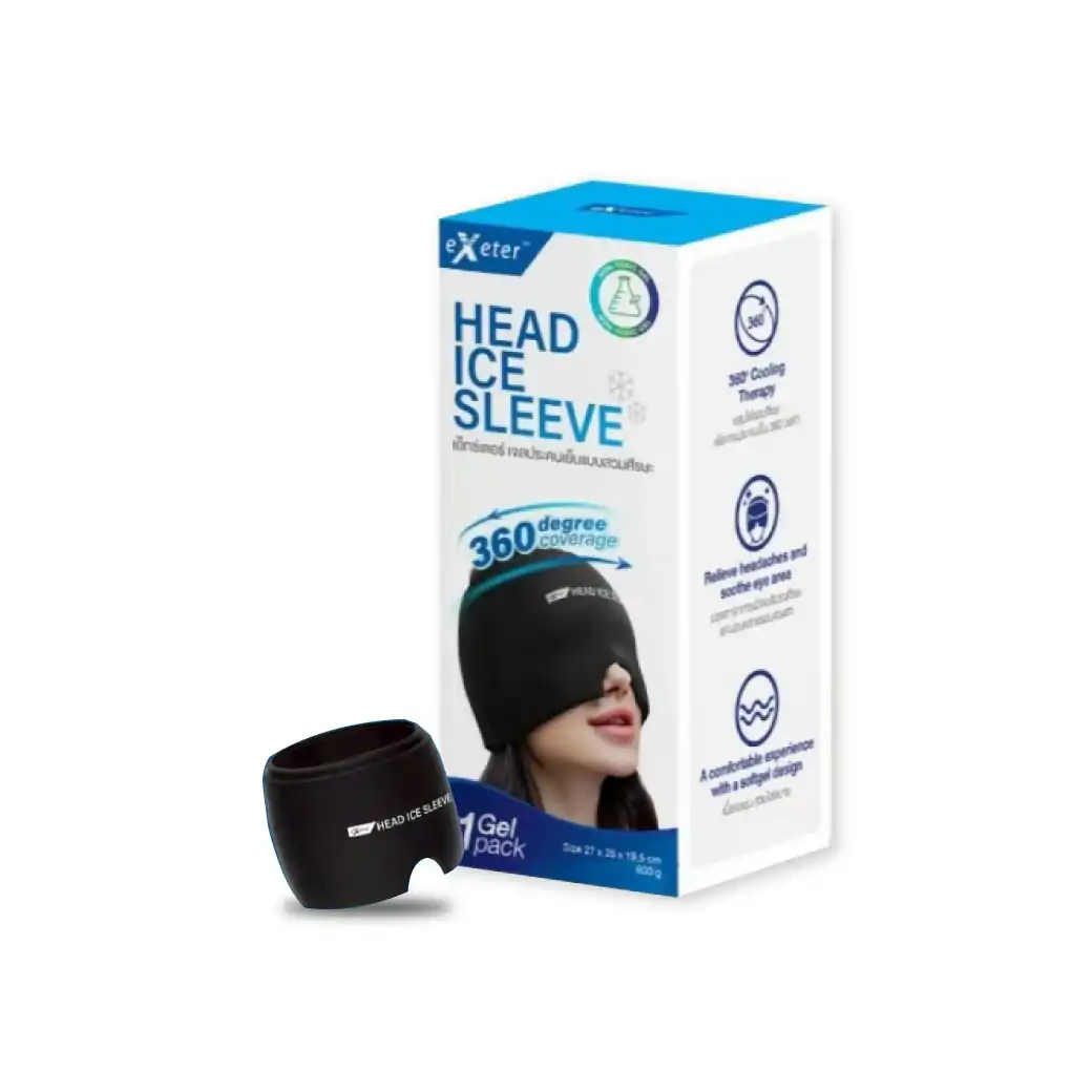 EXETER Head Ice Sleeve เอ็กซ์เตอร์ เจลประคบเย็นแบบสวมศีรษะ