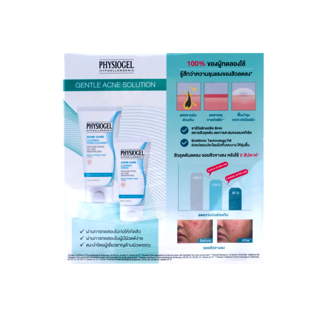 PHYSIOGEL Acne Care Clearing  ฟิสิโอเจล แอคเน่ แคร์ เคลียร์ริ่ง