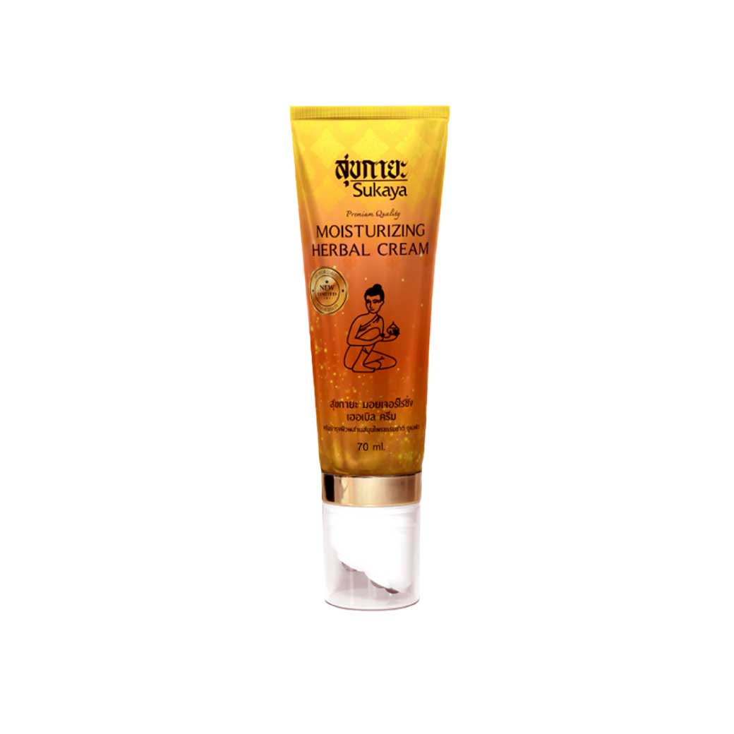 Sukaya Moisturizing Herbal Cream 70ml.(สูตรเย็น) สุขกายะ มอยเจอร์ไรซึ่ง เออเบิล ครีม