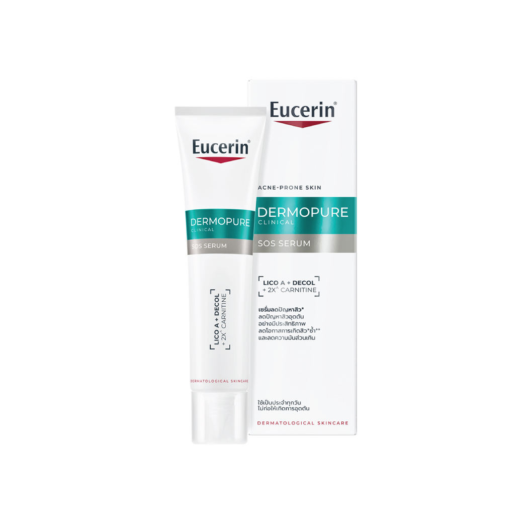 EUCERIN Dermopure Clinical SOS Serum 40ml. ยูเซอริน เดอร์โมเพียว คลินิคอล เอสโอเอส เซรั่ม
