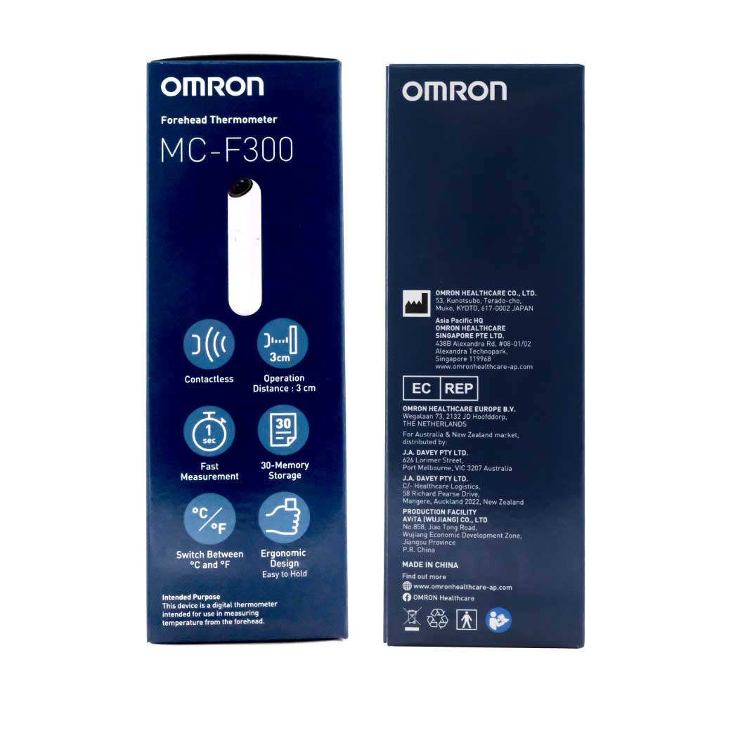 OMRON Forehead Thermometer MC-F300 ออมรอน เครื่องวัดอุณหภูมิหน้าผาก