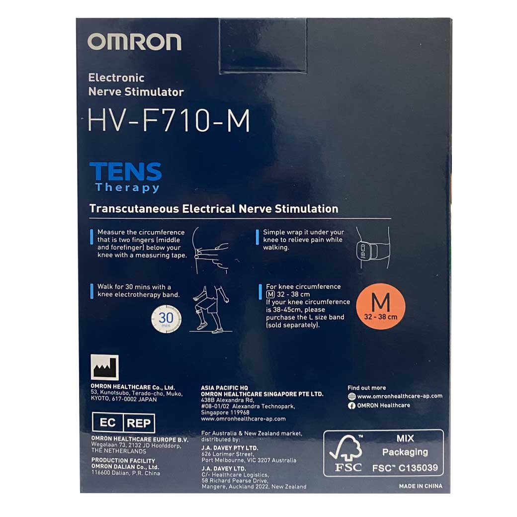 OMRON Electronic Nerve Stimulator HV-F710-M ออมรอน เครื่องให้การกระตุ้นเส้นประสาทผ่านผิวหนังด้วยกระแสไฟฟ้า