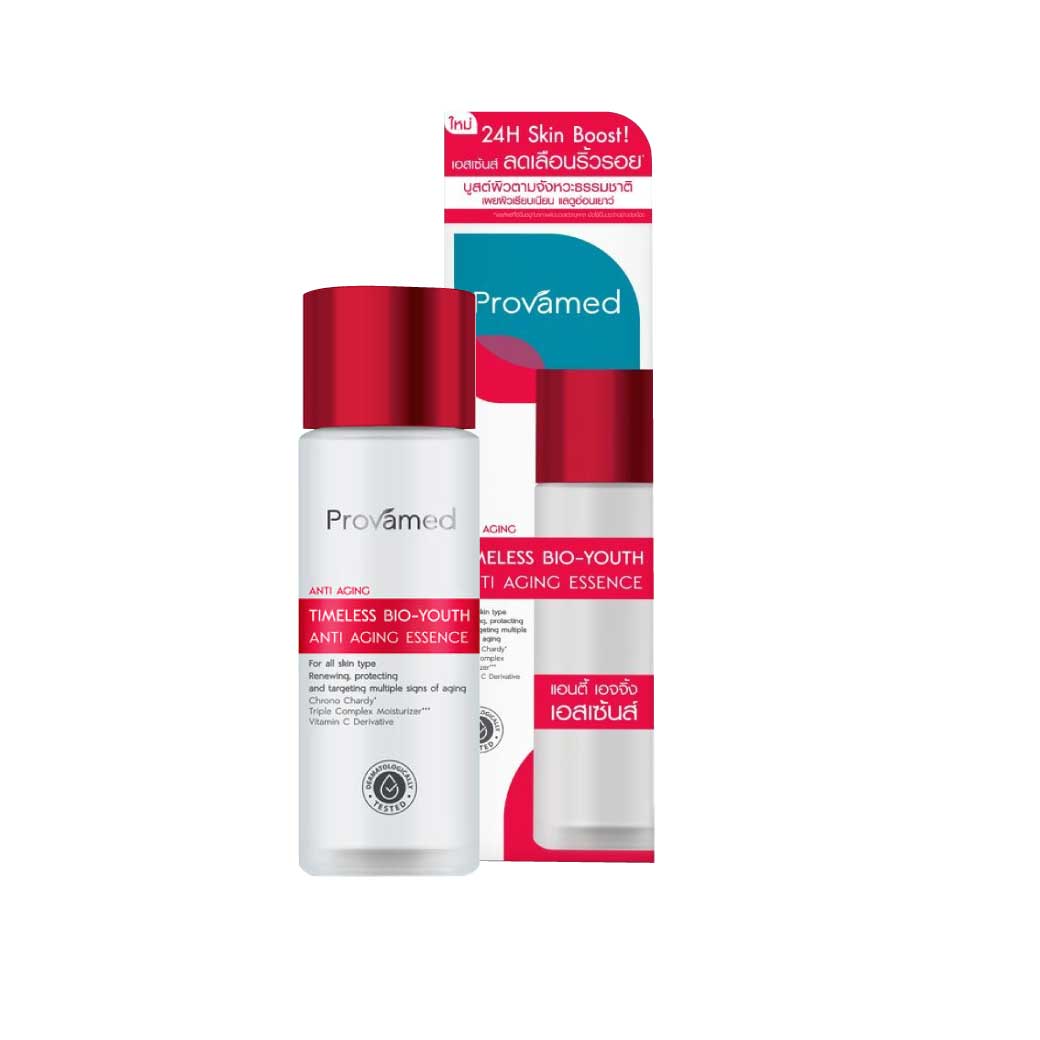PROVAMED Timeless Bio-Youth Anti Aging Essence 100ml. โปรวาเมด ไทม์เลส ไบโอ-ยูธ แอนตี้ เอจจิ้ง เอสเซ้นส์