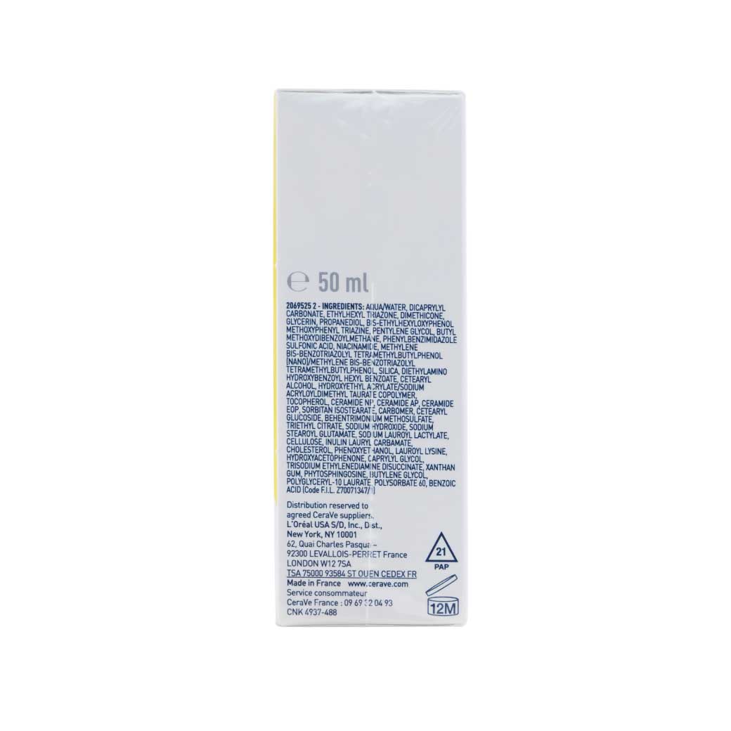 CERAVE Invisible Hydrating Fluid Sunscreen spf50 50ml. เซราวี อินวิซิเบิ้ล ไฮเดรติ้ง ฟลูอิด ซันสกรีน​