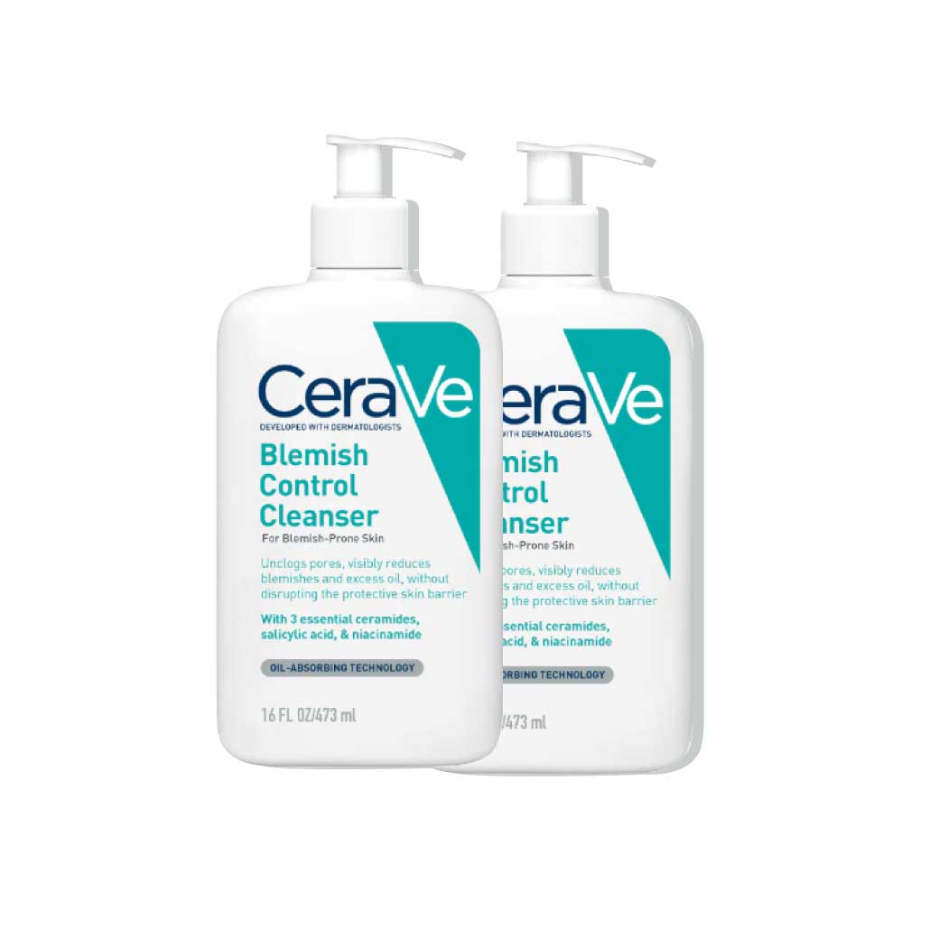 CERAVE Blemish Control Cleanser 2X473ml. เซราวี เบลมมิช คอนโทรล คลีนเซอร์​